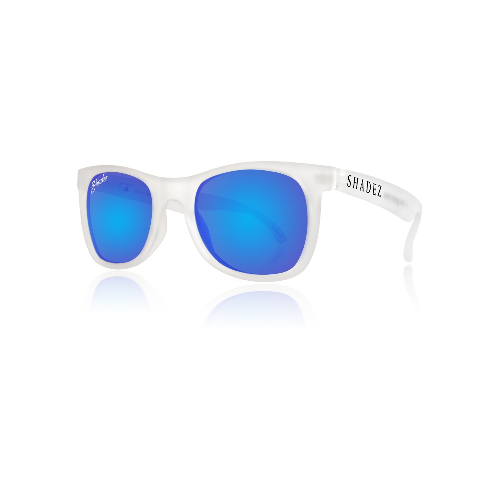【瑞士SHADEZ】兒童太陽眼鏡〈頂級偏光款〉(年齡3-7)-SHZ418透明框湛藍