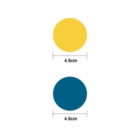 圓點-藍40張+黃40張