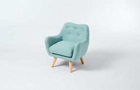 休閒椅-薄荷綠(一般沙發布)
