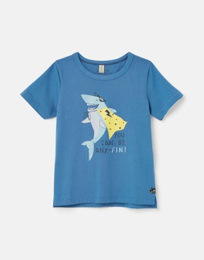 〚BOY〛鯊魚超人短袖上衣4歲