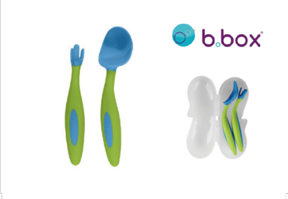 B.Box 專利湯匙叉子組-海洋藍