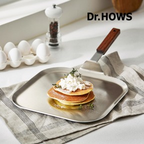 【韓國Dr.HOWS】WARM WOOD 不鏽鋼方形煎盤(29cm)