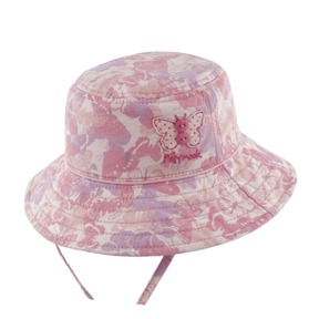澳洲 Millymook & Dozer 小童帽（女）-  粉紫蝴蝶漁夫帽