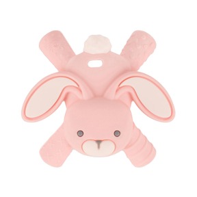 美國Itzy Ritzy 趴趴動物矽膠固齒器-甜蜜粉紅兔
