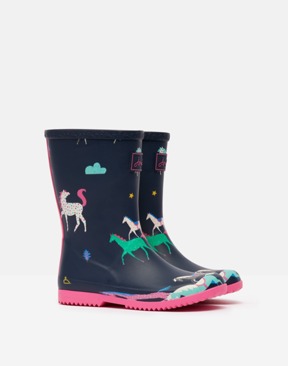 GIRLS-小馬派對可折雨鞋UK11