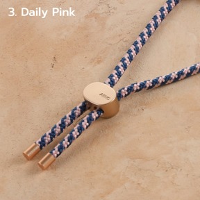【韓國ARNO】HANDY 可拆式手腕掛繩- 丹寧粉Daily Pink