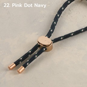 【韓國ARNO】HANDY 可拆式手腕掛繩- 知性海軍藍Pink Dot Navy