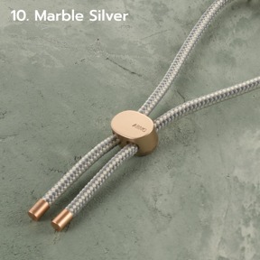 【韓國ARNO】HANDY 可拆式手腕掛繩- 湛白大理石Marble Silver