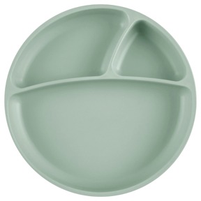 土耳其minikoioi 防滑矽膠餐盤-抹茶綠