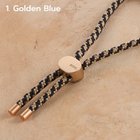 【韓國ARNO】ANY扣環夾片+HANDY手腕掛繩組-優雅金藍Golden Blue