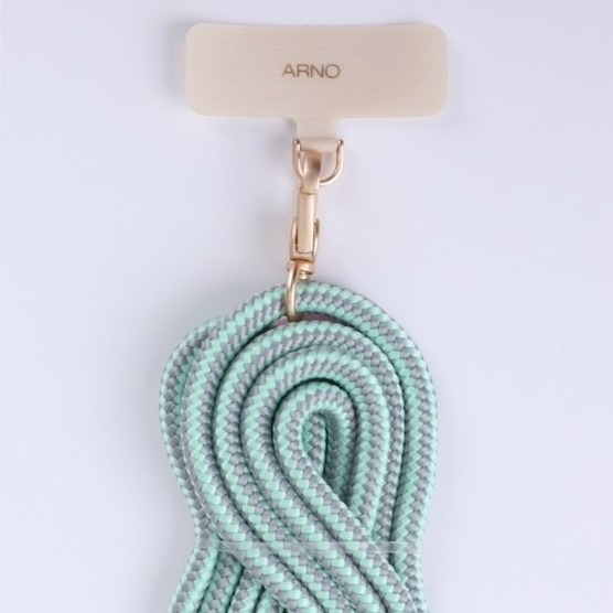 【韓國ARNO】ANY 扣環夾片+可拆式長背帶掛繩組- 親愛的薄荷Dear Mint