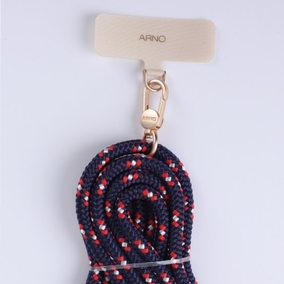 【韓國ARNO】ANY 扣環夾片+可拆式長背帶掛繩組- 皇家海軍藍Royal Navy